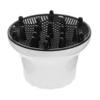Hair Dryer Diffuser Attachment with Large Hood for Curls, PC, White view 1
