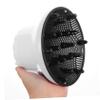 Hair Dryer Diffuser Attachment with Large Hood for Curls, PC, White view 2