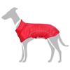 SKM Dog Raincoat with Reflective Strips, Polyester, Red, Size M view 1