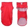 SKM Dog Raincoat with Reflective Strips, Polyester, Red, Size M view 3