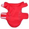 SKM Dog Raincoat with Reflective Strips, Polyester, Red, Size M view 4