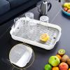Double-Layer Pet Toilet with Removable Grate, Non-Slip, for Small Pets (14.4 × 9.6 × 2 in) view 4
