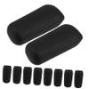 VICASKY 10-Pack Reusable Stretchy Silicone Bottle Sleeves, Leak-Resistant, Black view 1