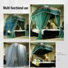 XRPOUXMTE Double Luxury Bed Canopy Mosquito Net, European-Style Bed Curtain with Holder, Bedroom Decor for Spring/Summer/Autumn/Winter (W 180 x 200 cm) view 3