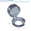 Stove Knob Safety Covers, Heat-Resistant, Adhesive, for Child and Pet Safety on Gas Stoves, 5-Pack view 2