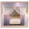XRPOUXMTE 4-Corner Bed Canopy Mosquito Net for Single and Double Beds, Four-Season Curtain for Girls, Boys, and Adults view 1