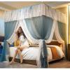 XRPOUXMTE Deluxe Double-Bed Canopy Mosquito Net for Single or Double Beds view 2