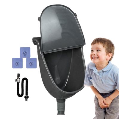 Generic Men's Wall-Mounted Urinal for Garage with Flush Tank