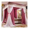 European-Style Canopy Mosquito Net for Single and Double Beds, 150/180/200 cm, Square Bed Curtains with Metal Stand (Purpie 2) view 1