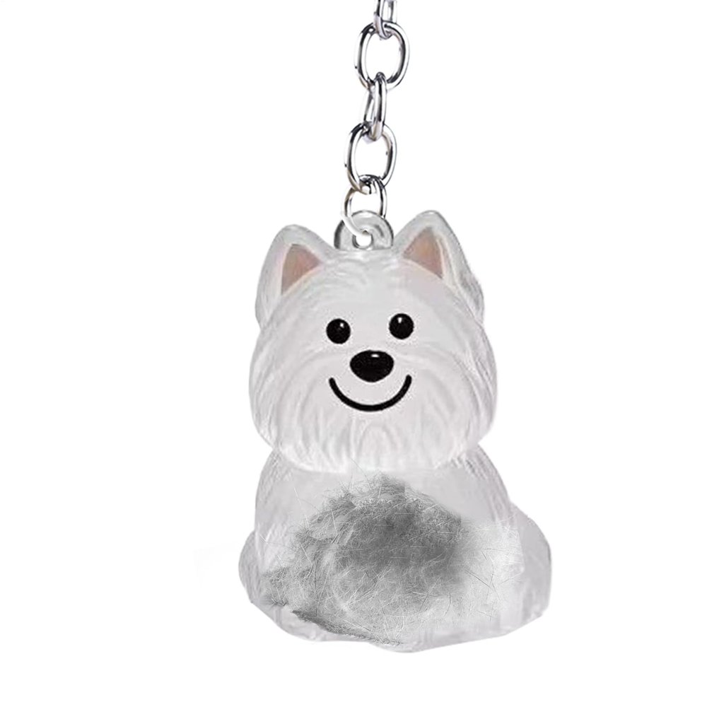 Generic Pet Hair Keychain - Cat Dog Hair Storage Keychain S