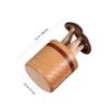 RORPOIR Mushroom-Shaped Wooden Essential Oil Diffuser, Small Aromatherapy Diffuser for Home, Office, and Car view 2