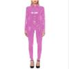 YGZHANYUANOKU Figure-Hugging Plus-Size Crossdresser Catsuit, Green, 5XL view 2