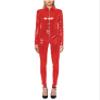 YGZHANYUANOKU Figure-Hugging Plus-Size Crossdresser Catsuit, Green, 5XL view 4