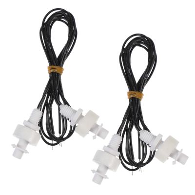 Tofficu 2-Pack Plastic Float Switch Liquid Level Sensor