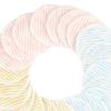 VICASKY 12-Piece Double-Layer Bamboo Fiber Makeup Remover Pads, Reusable, Khaki, Sky Blue and Pink view 4
