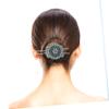 Vintage Turquoise Flower-Shaped Hair Fork, Zinc Alloy view 3