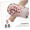 SHERCHPRY 3-Pack Viscose Exfoliating Bath Gloves, Double-Sided Shower Scrubbers for Smooth Skin, Random Color view 3