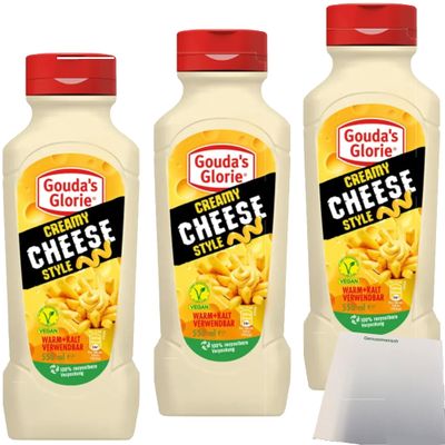 usy Bundle: Gouda's Glorie Creamy Cheese Style Sauce, 3-Pack (3 x 550 ml) + usy Block