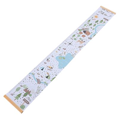 Toyvian Hanging Height Chart for Boys and Girls, Cartoon Wall Ruler for Kids’ Rooms