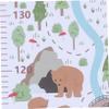 Toyvian Hanging Height Chart for Boys and Girls, Cartoon Wall Ruler for Kids’ Rooms view 3
