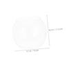ifundom Transparent Plastic Round Goldfish Bowl for Office and Home view 2