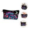 Mushroom-Shaped Cosmetic Bag with Moon Phases Print for Travel view 4