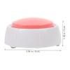 WOONEKY Recordable Button for Dog Training, 1 Pc, PP, Pink view 2
