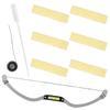 Arched Eyebrow Mapping Ruler, Aluminum Alloy, Silver, 1 Set view 1