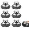 6-Piece Stainless Steel Wool Scrubbers with Handles view 1