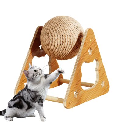 Cat Scratching Toy with Wood Frame