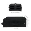 Portable Folding Travel Litter Box for Cats, Waterproof Leak-Proof with Lid and Handle, Black view 2