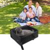 Portable Folding Travel Litter Box for Cats, Waterproof Leak-Proof with Lid and Handle, Black view 4