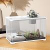 Large Desktop Fish Tank Kit with Built-In Turtle Resting Area view 4