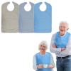 Funny Adult Bibs, 3-Pack, Waterproof, Easy-Clean, Unisex with Hook-and-Loop Closure, 75 x 45 cm view 1