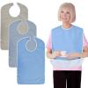 Funny Adult Bibs, 3-Pack, Waterproof, Easy-Clean, Unisex with Hook-and-Loop Closure, 75 x 45 cm view 2