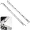 Heat-Resistant Stove Gap Covers, Stainless Steel, 26 mm, 2-Piece Set view 1