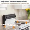 Heat-Resistant Stove Gap Covers, Stainless Steel, 26 mm, 2-Piece Set view 4