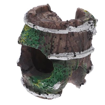 Abaodam ABS Spider Hide in Broken Barrel Shape