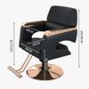 360° Swivel Barber Chair, Height-Adjustable, Hydraulic, Black view 2