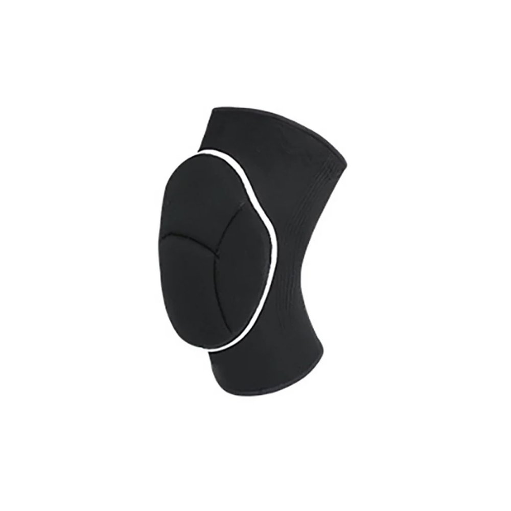 KJBDQQH Thickened Knee Support, Soccer and Volleyball Sports Knee Pad with Silicone Non-Slip Pads (BW, L)