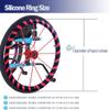 Wheelchair Push-Rim Covers, Non-Slip Wear-Resistant Grips, 1 Pair view 2