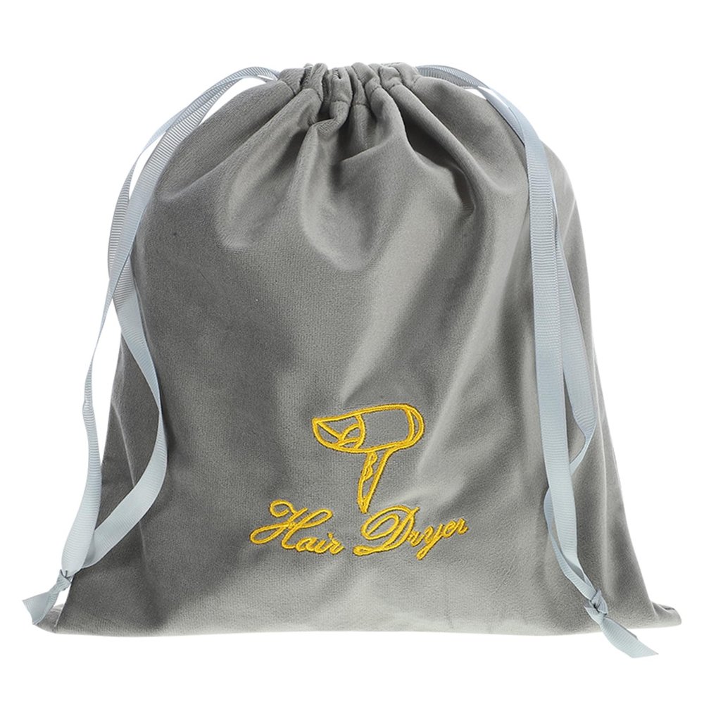 Hair Dryer Storage Bag with Drawstring Closure