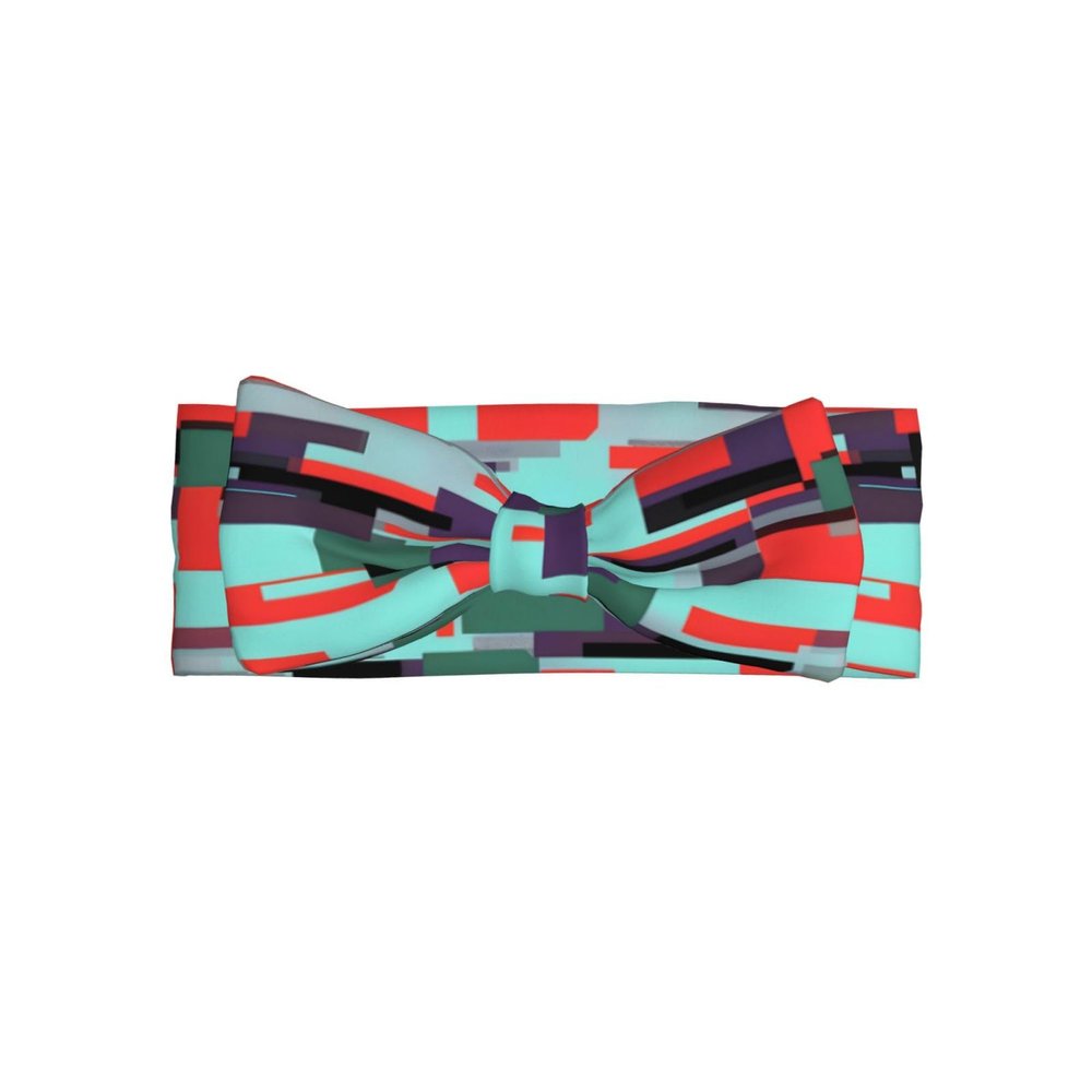 Striped Printed Baby Bow Headband, Super-Soft and Elastic