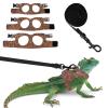 Leopard Print Harness Set for Reptiles view 1