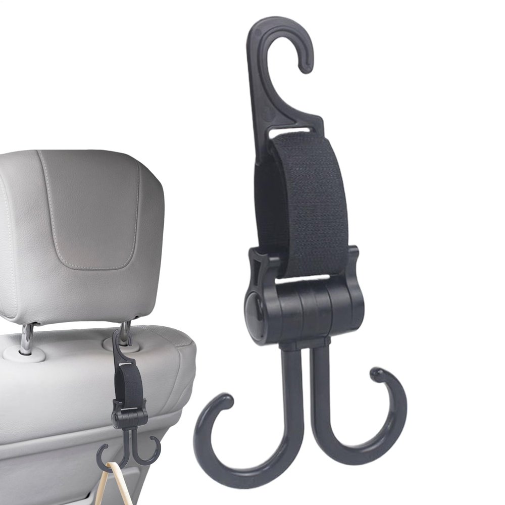 Universal Stroller Hooks for Bags, Organizer Clips, and Diaper Bags