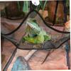Reptile Hammock Net for Geckos and Snakes, 2 Pieces, Black view 4