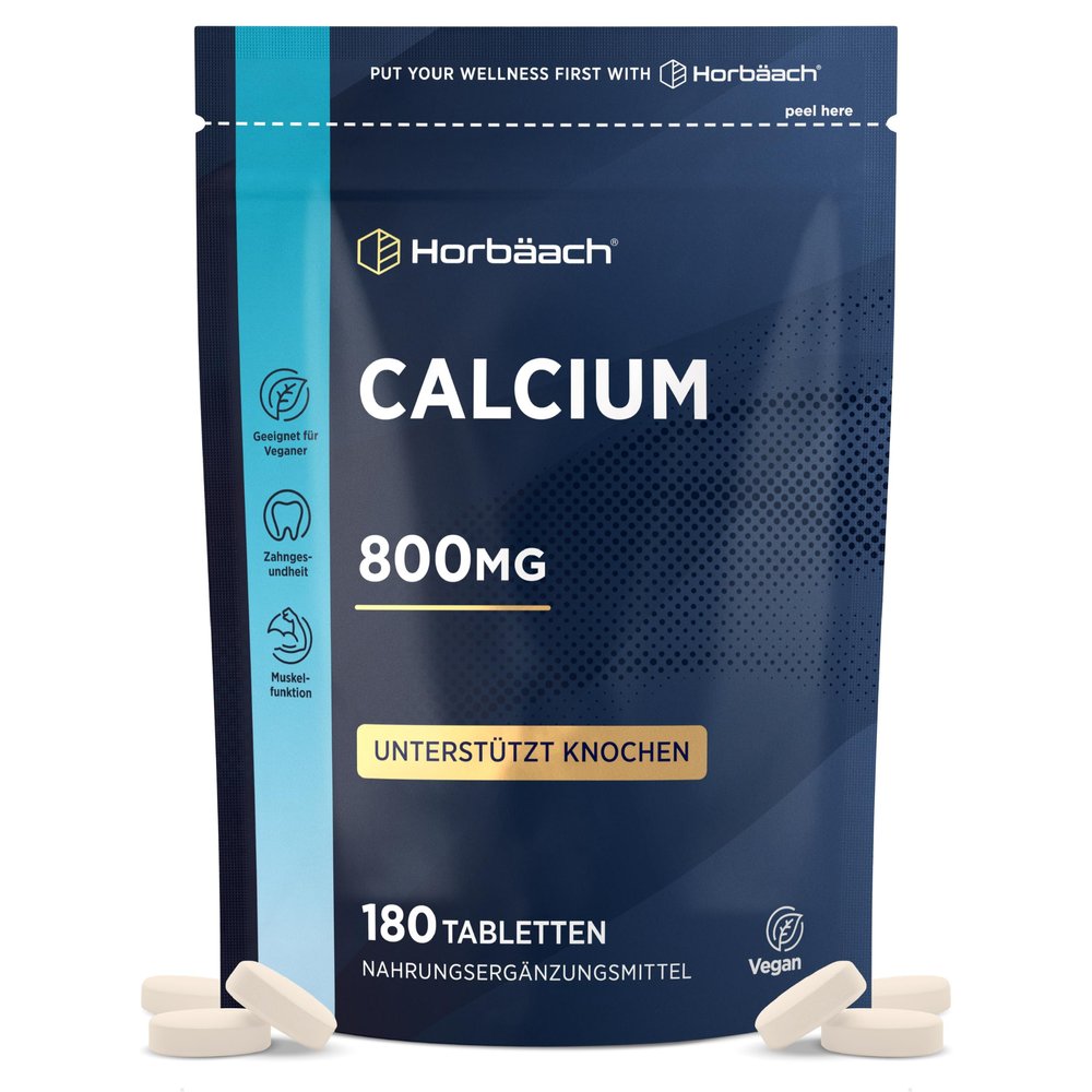 High-Dose Calcium Tablets 800 mg – from Calcium Carbonate per Daily Dose
