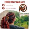 OUNONA Dreadlock Hair Tie, Ethnic-Style Spiral Hairband view 3