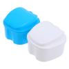 Blue Plastic Denture Containers, 2 Pieces view 1