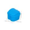 Blue Plastic Denture Containers, 2 Pieces view 2
